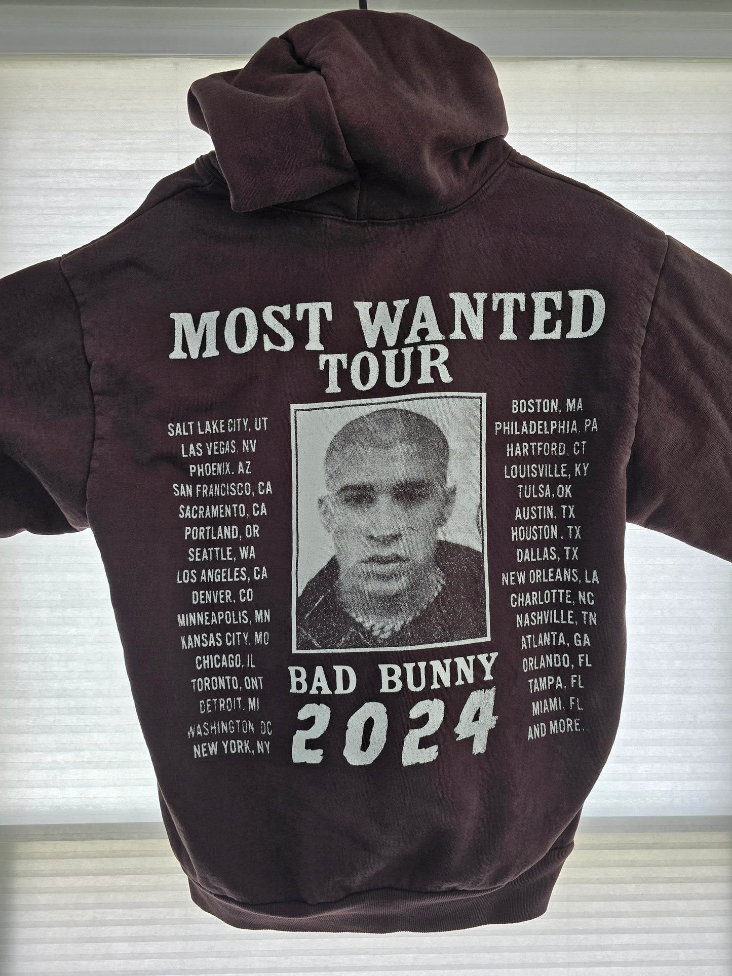 Bad Bunny Hoodie (Most Wanted Tour 2024)