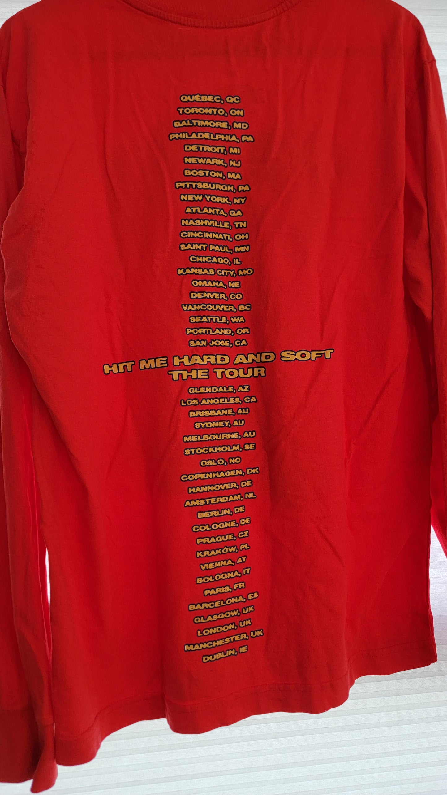 Billie Eilish Long Sleeve Shirt (Hit Me Hard & Soft Tour 2024)